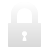 padlock, Closed Gainsboro icon