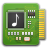 Audio, card OliveDrab icon