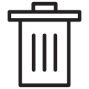 Garbage, recycle, tin, Can, Trash, Rubish, Tools And Utensils Black icon