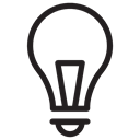 Idea, electricity, technology, Light Bulbs, Light bulb, invention, illumination Black icon