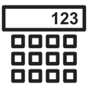 Tools And Utensils, Calculating, Technological, mathematical, maths, calculator Black icon