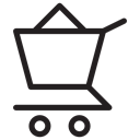 Supermarket, Shopping Store, shopping cart, online store, Cart, commerce Black icon