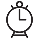 Clock, alarm clock, Tools And Utensils, timer, time Black icon