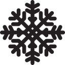 nature, weather, winter, snowflake, Snow, Cold Black icon