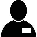 profile, user, people, worker, stick man, Avatar Black icon