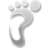 Htc, sense, Footprint Black icon
