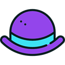 fashion, hat, party, Costume BlueViolet icon