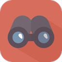 sight, Tools And Utensils, spy, see, Binoculars, Eye, Goggles IndianRed icon
