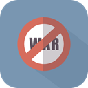 protest, prohibition, sign, forbidden, signs, war LightSlateGray icon