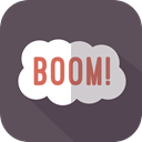 Bomb, Explosion, Exploding, signs DimGray icon