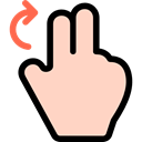 Gestures, Finger, Hands, rotate, Multimedia Option PeachPuff icon