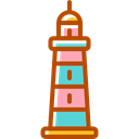 Lighthouse, Orientation, tower, Guide, buildings Black icon