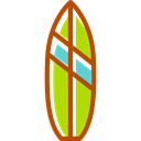 Surf Board, Beach, Water Sports, sports, surfing, surf, Summertime Black icon