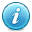 button, Info, White SteelBlue icon