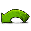 Arrow, Undo OliveDrab icon