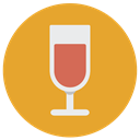 Alcohol, Alcoholic Drink, wine, food, glass, Winery Goldenrod icon