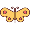 Moths, Animals, insect, butterfly Black icon