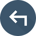 Multimedia Option, left arrow, Orientation, directional, Arrows DarkSlateGray icon