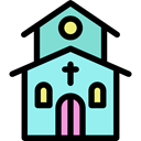 religion, Chapel, temple, christian, buildings, church Black icon