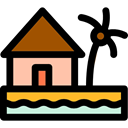 property, real estate, Construction, Beach, buildings, house, Home, residential Black icon