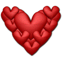 valentine, Heart Black icon