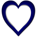 Heart, Blue Navy icon