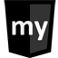 Myspace Black icon