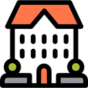 Construction, residential, real estate, buildings, Resident, property, Home Black icon