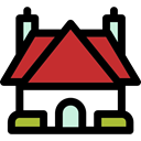residential, Construction, Cottage, real estate, buildings, Home, house, property Black icon