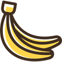 food, Fruit, vegan, Healthy Food, organic, vegetarian, diet, Banana DarkSlateGray icon