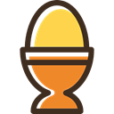 protein, fried egg, organic, Boiled Egg, food Black icon