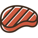 grilled, Barbecue, meat, Proteins, food, steak DarkSlateGray icon