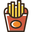 Restaurant, junk food, Fast food, Potatoes, french fries, food DarkSlateGray icon