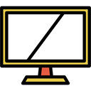 television, technology, Tv, screen, monitor Black icon