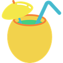 Alcohol, straw, cocktail, food, Alcoholic Drinks, Party Time SandyBrown icon