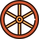 western, old, Carriage, wheel, Cart Black icon