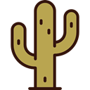 Cactus, nature, western, dry, plant Black icon