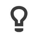 bulb, light DarkSlateGray icon