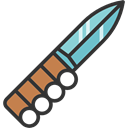 Blade, knuckles, dagger, Knife, weapons Black icon