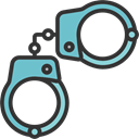 Arrest, Prision, Policeman, jail, Tools And Utensils, Handcuffs Black icon