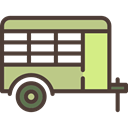 vehicle, Camping, Animals, Trailer, transport DarkSlateGray icon