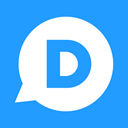 social network, social media, Disqus, Logos, Logo, logotype DodgerBlue icon