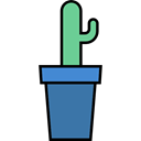 nature, Cactus, Botanical, Dessert, dry, plant Black icon