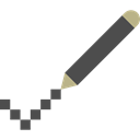 pencil, pixelated, Designer, pixel Black icon