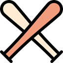 equipment, Bats, baseball, Team Sport, sports Black icon
