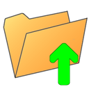 arrow up, Up, Folder, Arrow SandyBrown icon