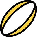 Rugby, Sports Ball, sports, Sportive Black icon