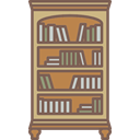 Elegant, Antique, furniture, Library, Bookcase DimGray icon