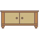 Antique, furniture, Elegant, Sideboard Black icon