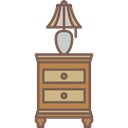 furniture, Elegant, Antique, nightstand Black icon